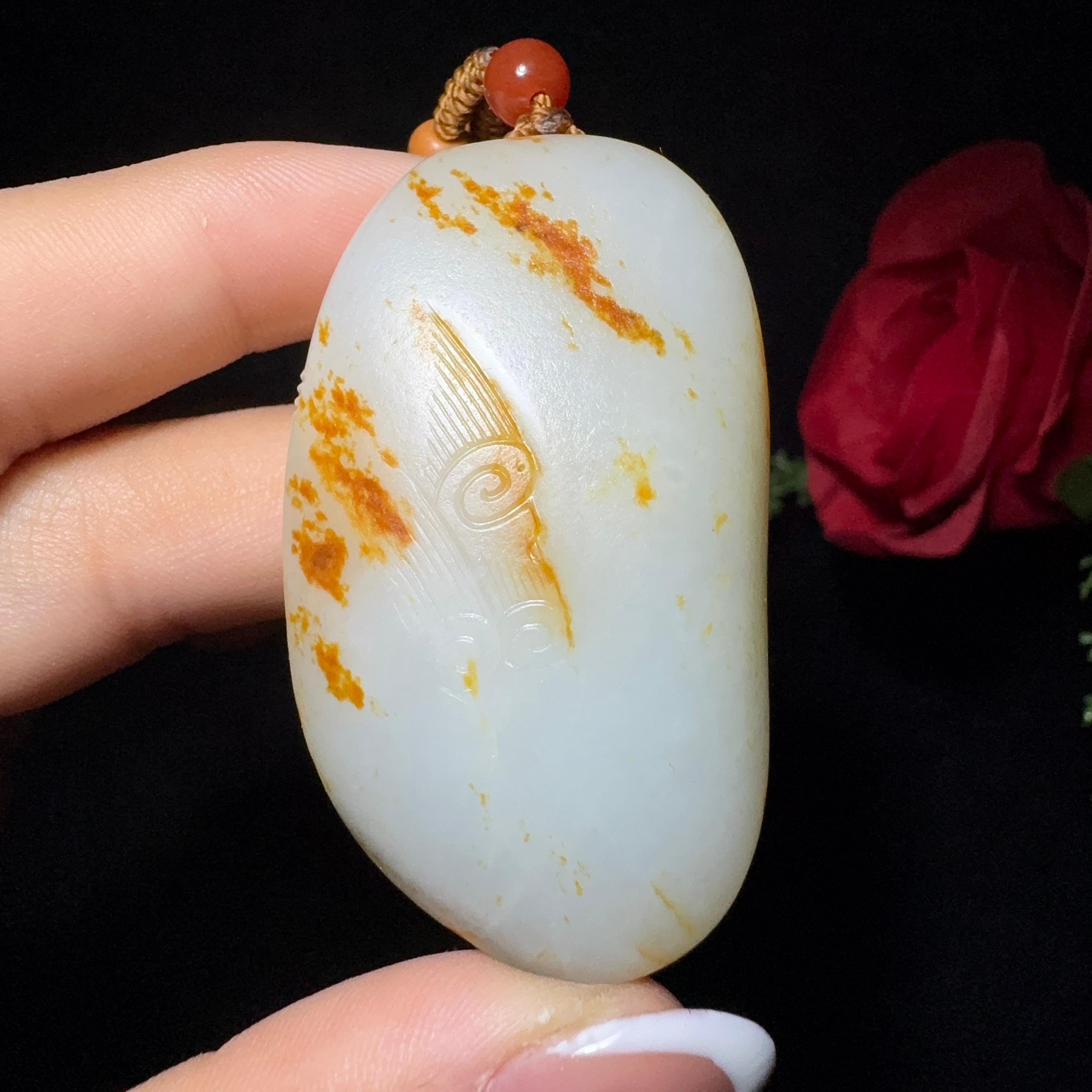 和田玉籽料挂件大日如来（57.8g）