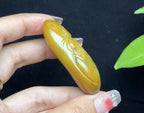 新疆和田玉籽料红沁财神（53.1g）