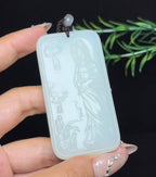 和田白玉观音悟道（60.2g）