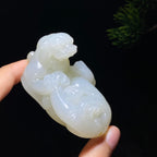和田玉籽料貔貅把件（150.3g）