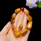 和田玉黄沁皮籽料手串（45.37g）