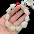 和田玉洒金皮【精品手串】（78.3g）