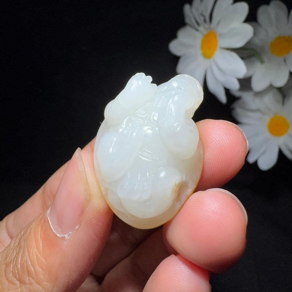 和田玉籽料挂件龙龟（14.5g）