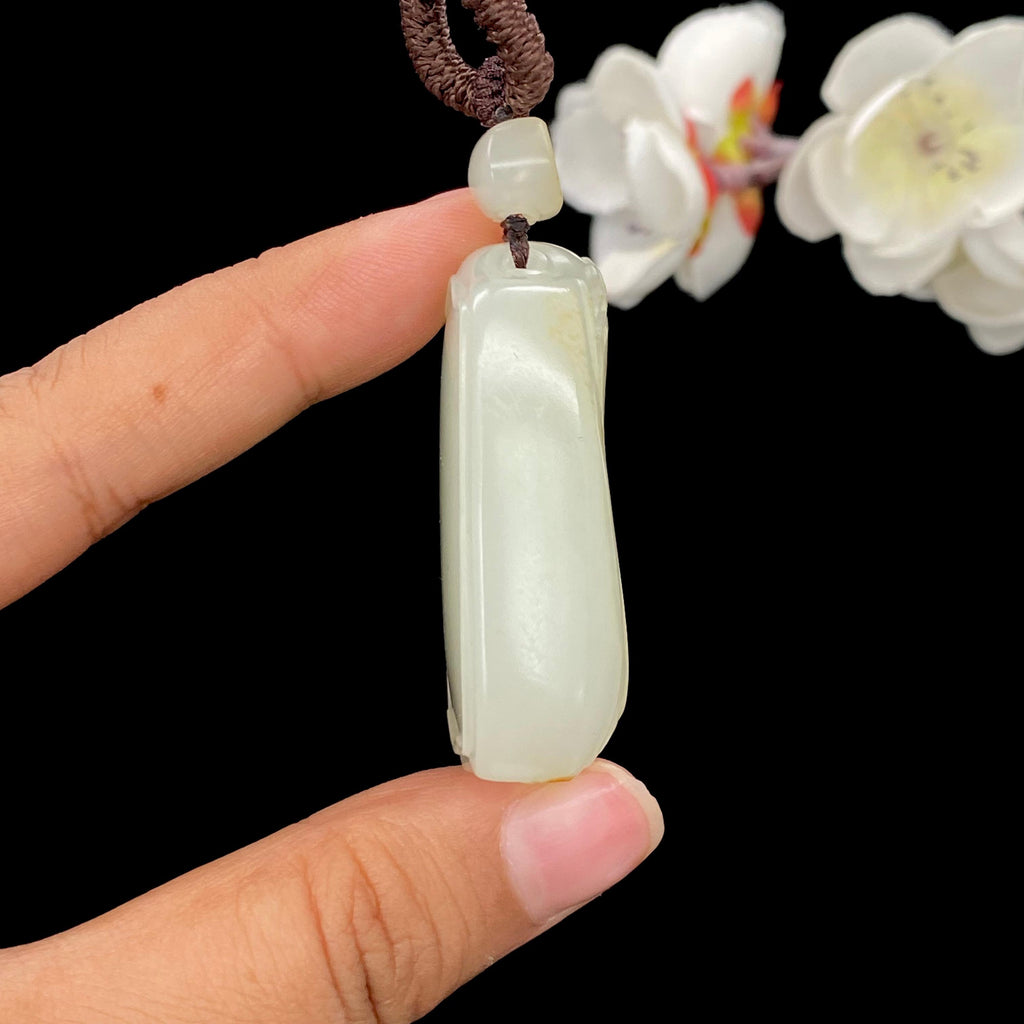 和田玉-白玉籽料【平安无事牌】（48.5g）