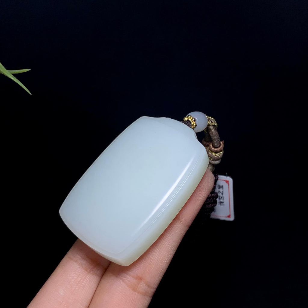 和田山料白玉无事牌（55.5g）