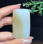 和田玉糖白平安无事牌（57.2g）