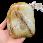 和田玉洒红皮籽料摆件（1176.4g）
