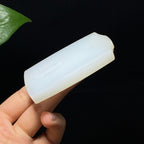 收藏级和田羊脂白玉无相佛无事牌（84.2g）