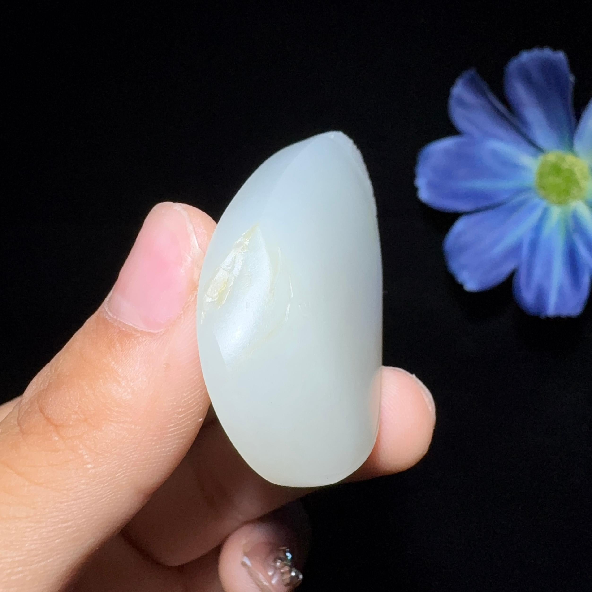 秒杀和田玉籽料平安无事牌（26.5g）