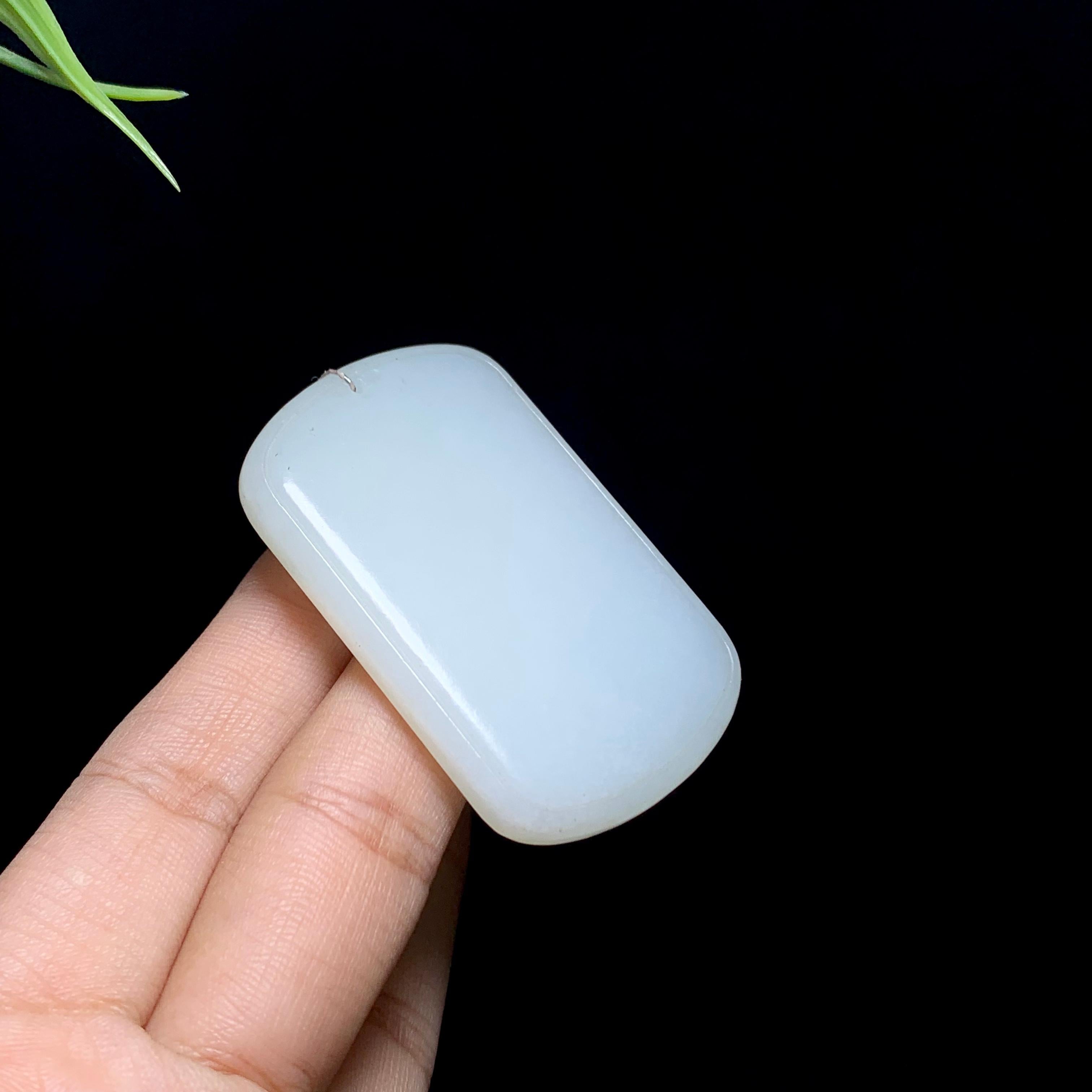 和田白玉平安无事牌（29.0g）