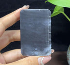 和田玉意境青花三味书屋平安牌（74.1g）