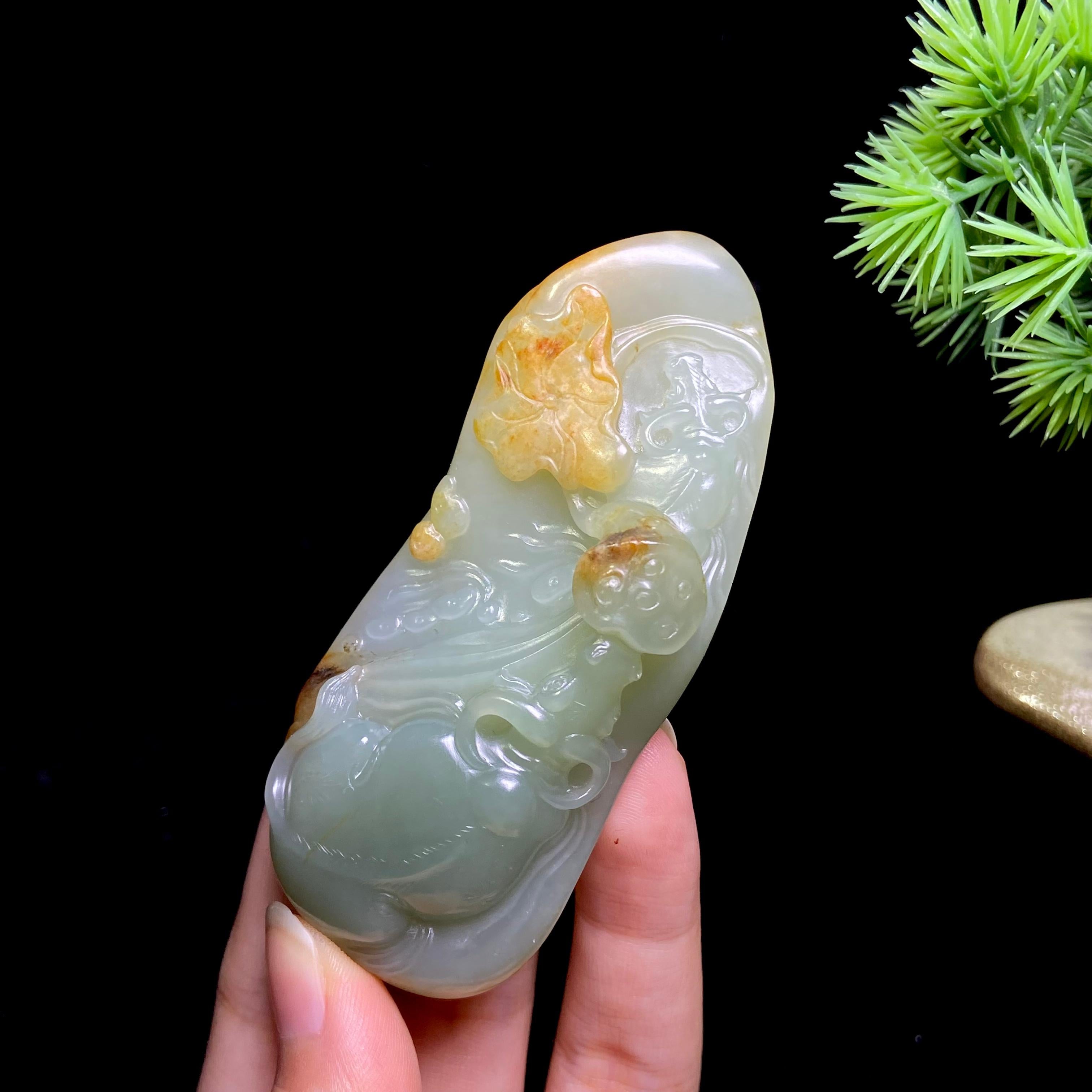 和田玉籽料扭转乾坤（75.2g）