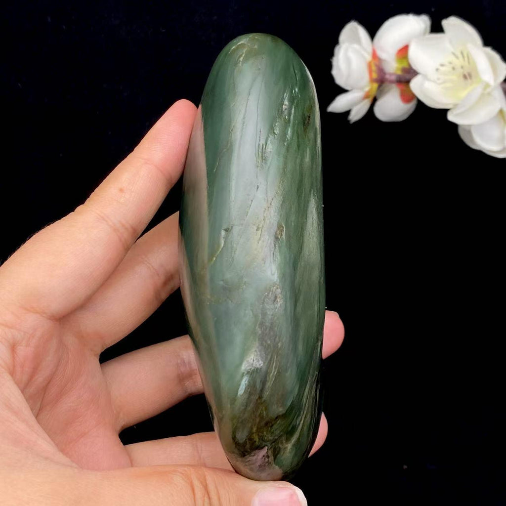和田玉沙枣青籽料大摆件（455.6g）