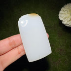 和田玉糖白平安无事牌（64.5g）