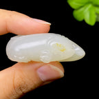 和田玉籽料回头貔貅HZ2606073054（35.8g）