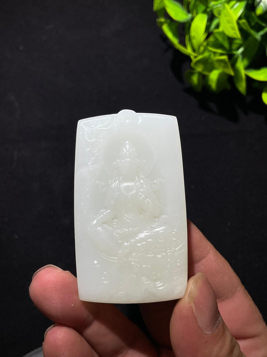 和田白玉文殊菩萨（69.2g）