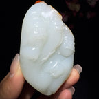 和田玉籽料福禄寿三星手把件（135.7g）