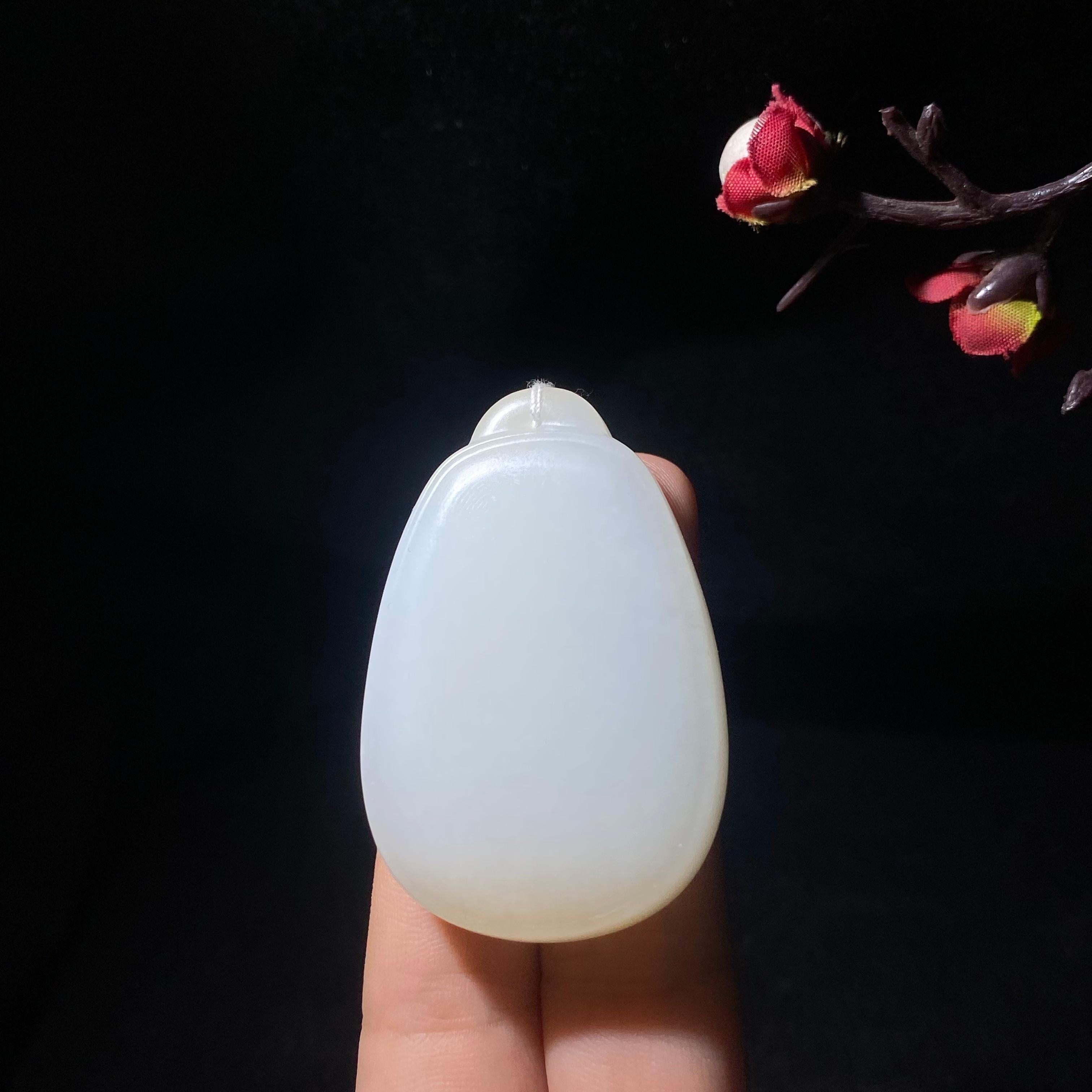 高品质新疆且末糖白玉无事牌（34.3g）