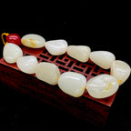 和田玉洒金皮【精品手串】（68.3g）