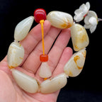 和田玉洒金皮籽料【精品手串】（91.3g）