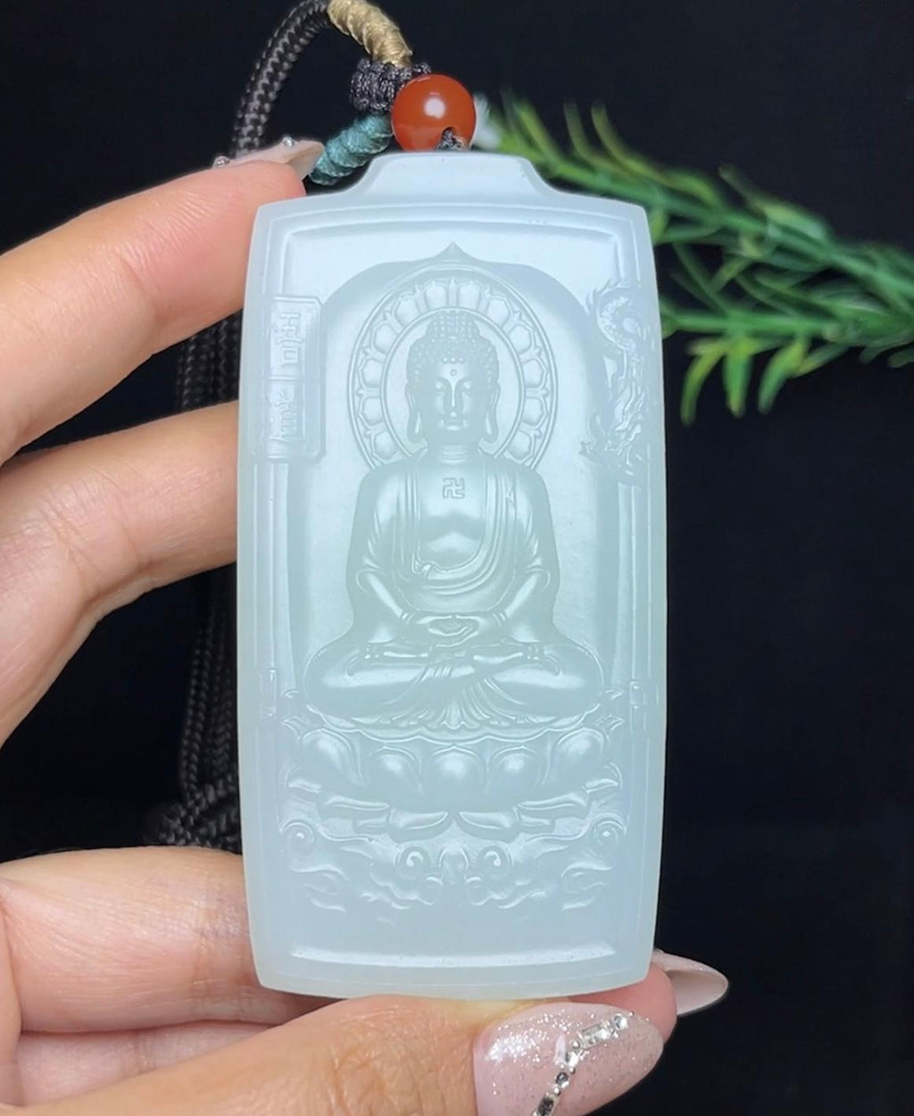 和田玉羊脂白玉大日如来（91.3g）