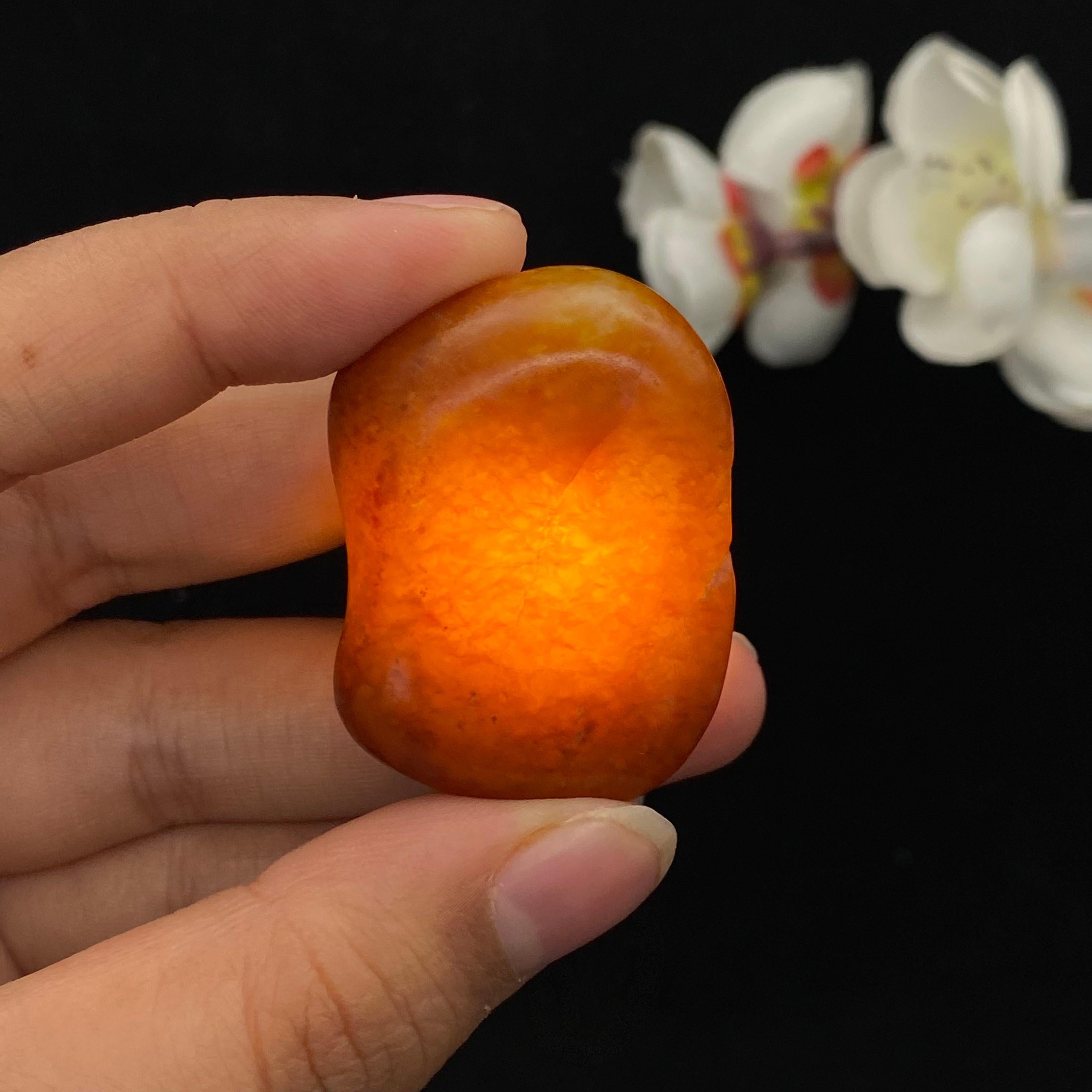 新疆 和田玉 原石 沁色自然 玉佩 新疆和田玉沁色皮籽料原石手链2（yc223471） – 添福玉器