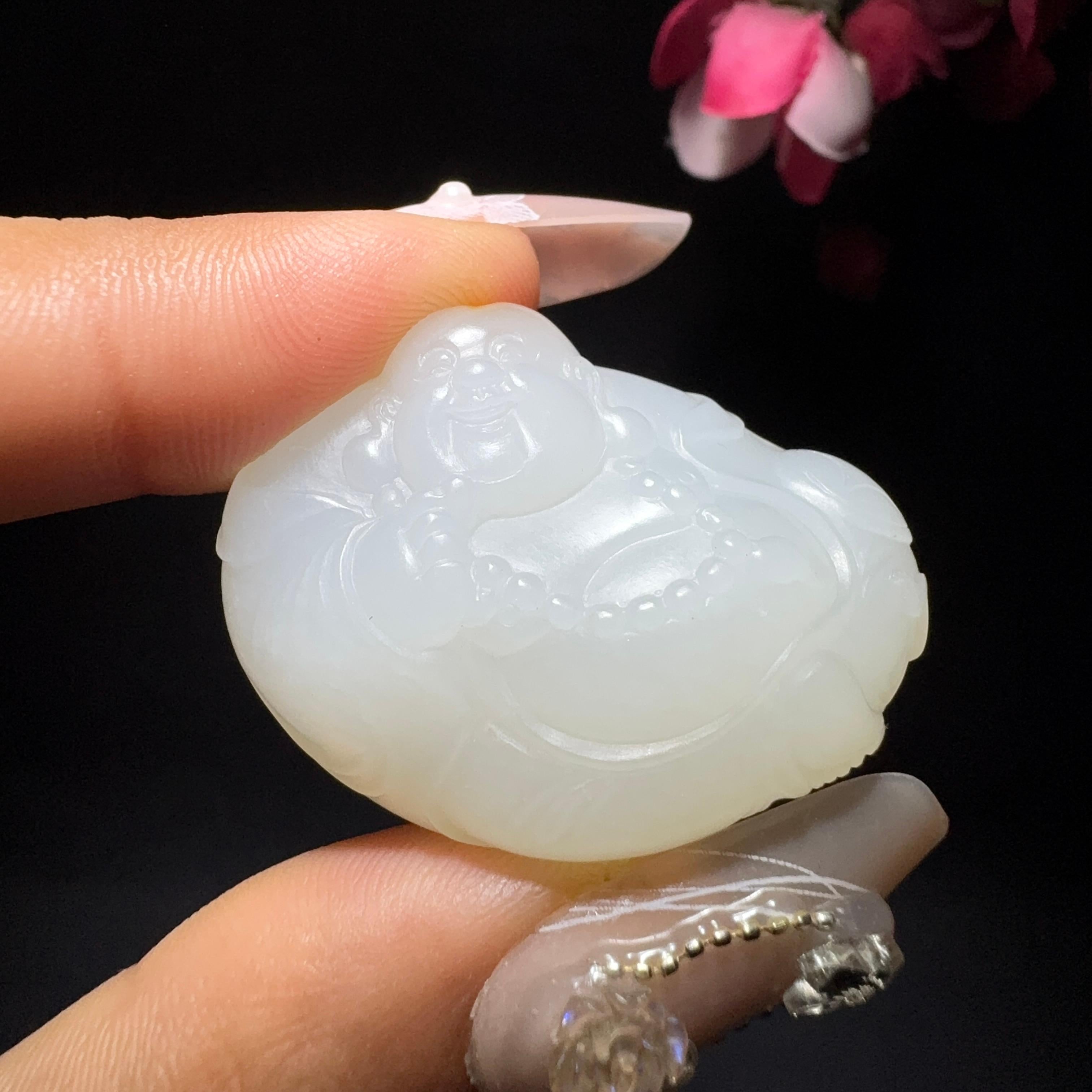 和田玉籽料挂件佛（19.7g）