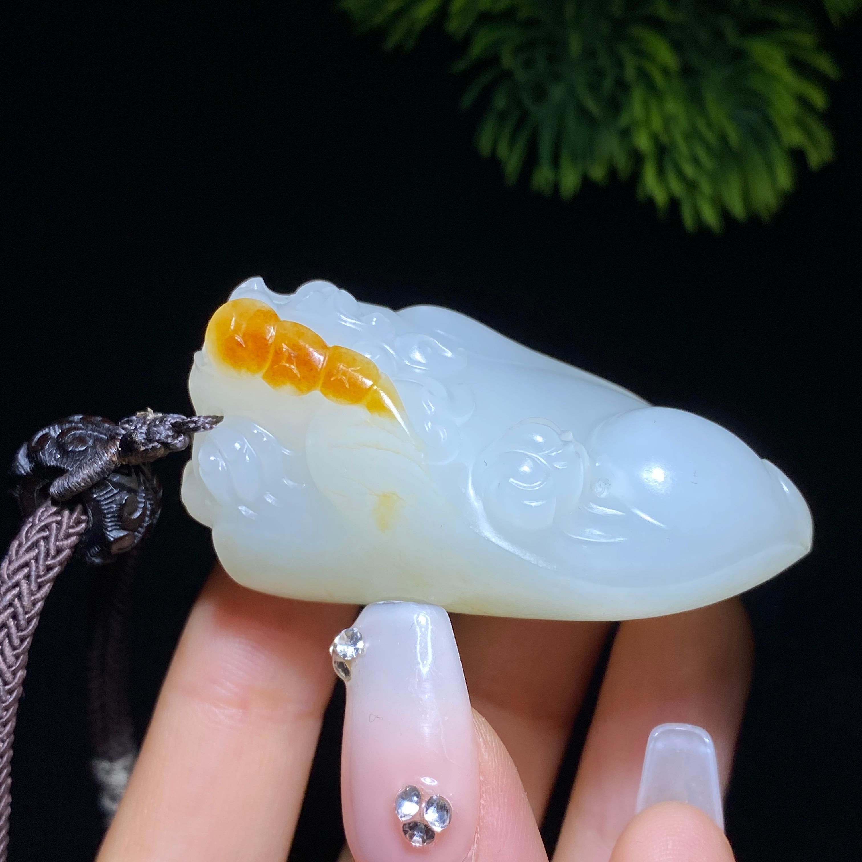 和田玉籽料龙龟（51.2g）