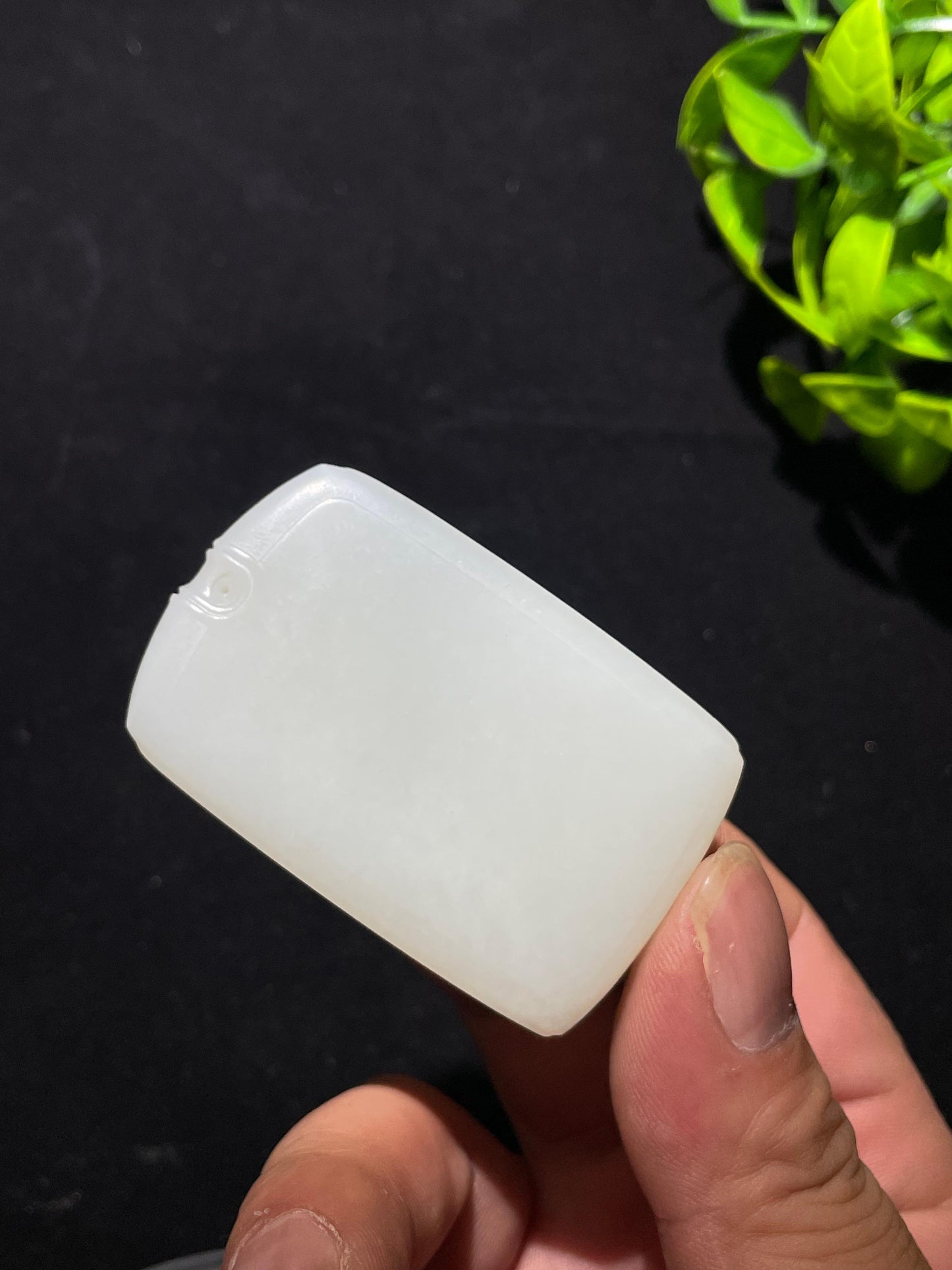 和田羊脂玉无事牌（47.3g）