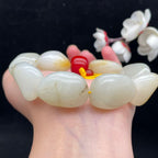 和田玉白玉籽料【精品手串】（102.2g）