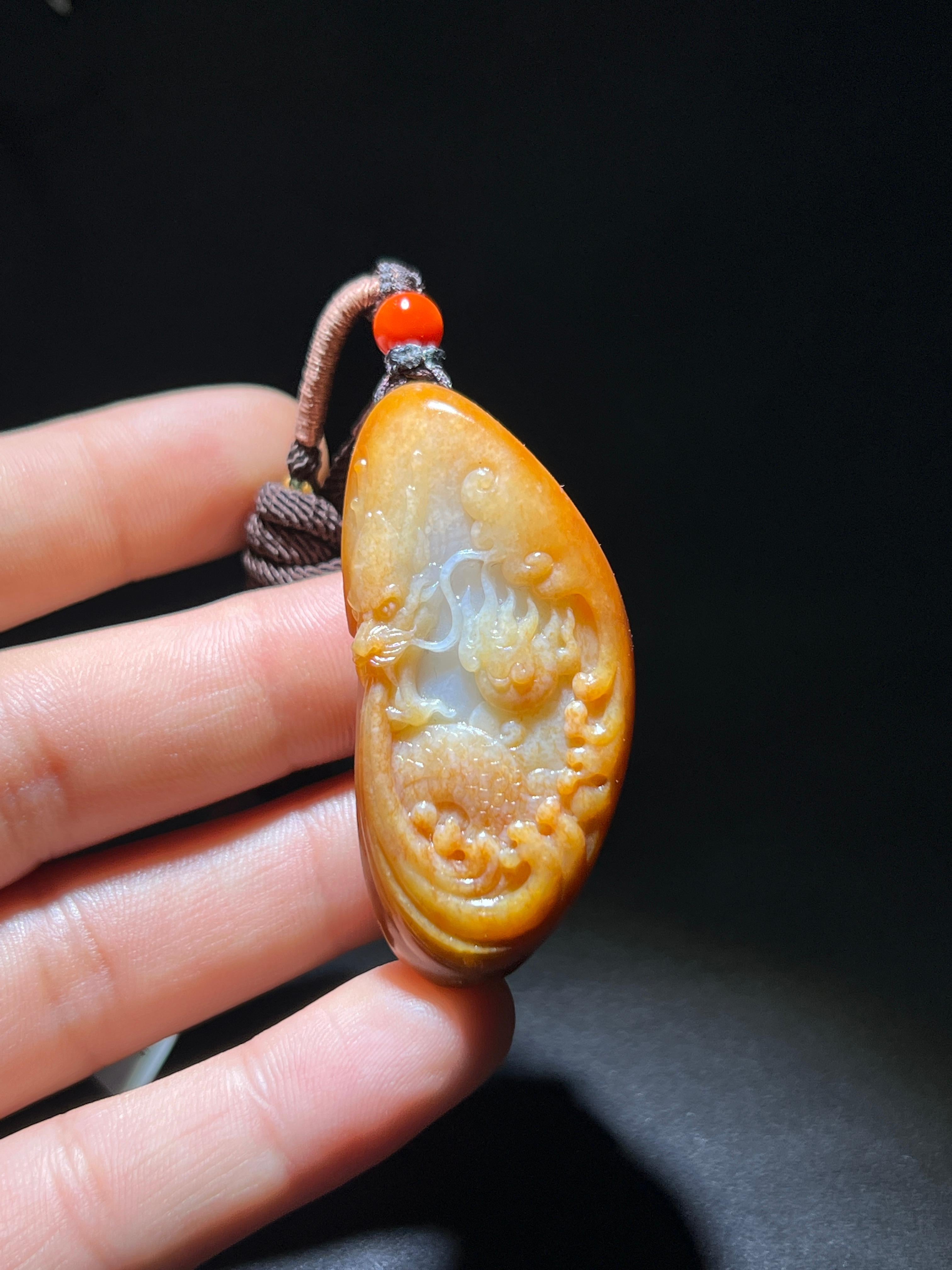 和田玉籽料关公（43.3g）