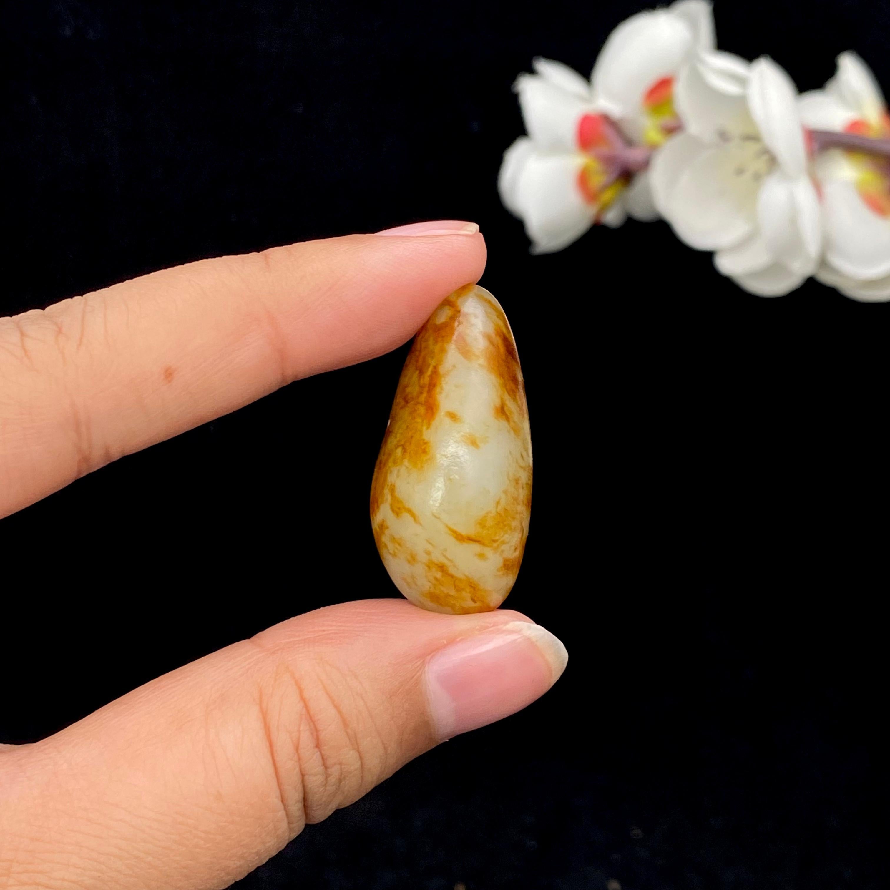 和田玉洒金皮籽料吊坠籽（10g）
