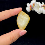 和田玉满洒金皮籽料吊坠籽（13.6g）