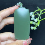 和田玉碧玉粉碧圆满成功平安无事牌（61.5g）