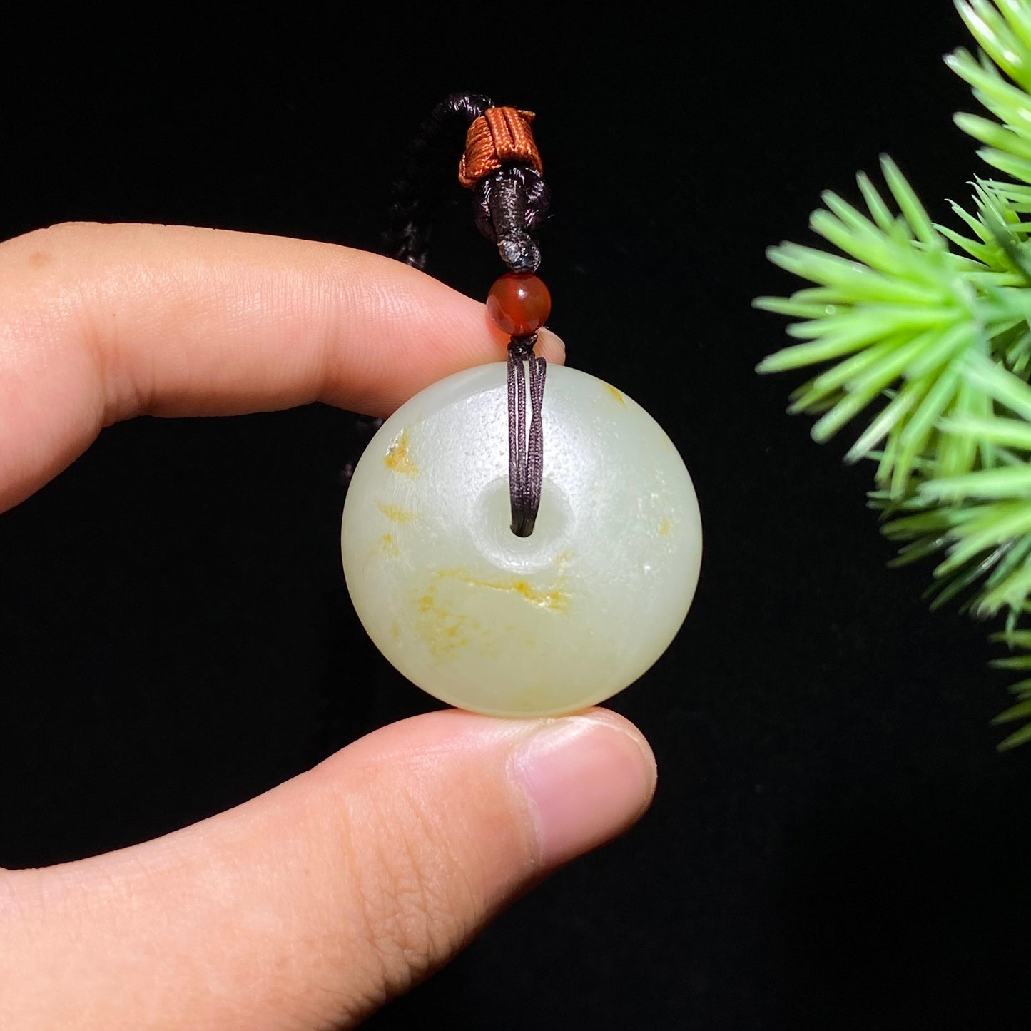 和田玉籽料平安扣（18.7g）