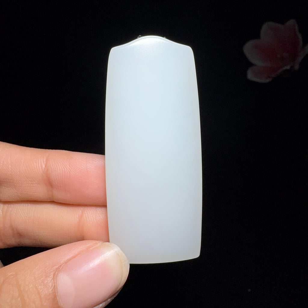 和田玉白玉平安无事牌（40.7g）