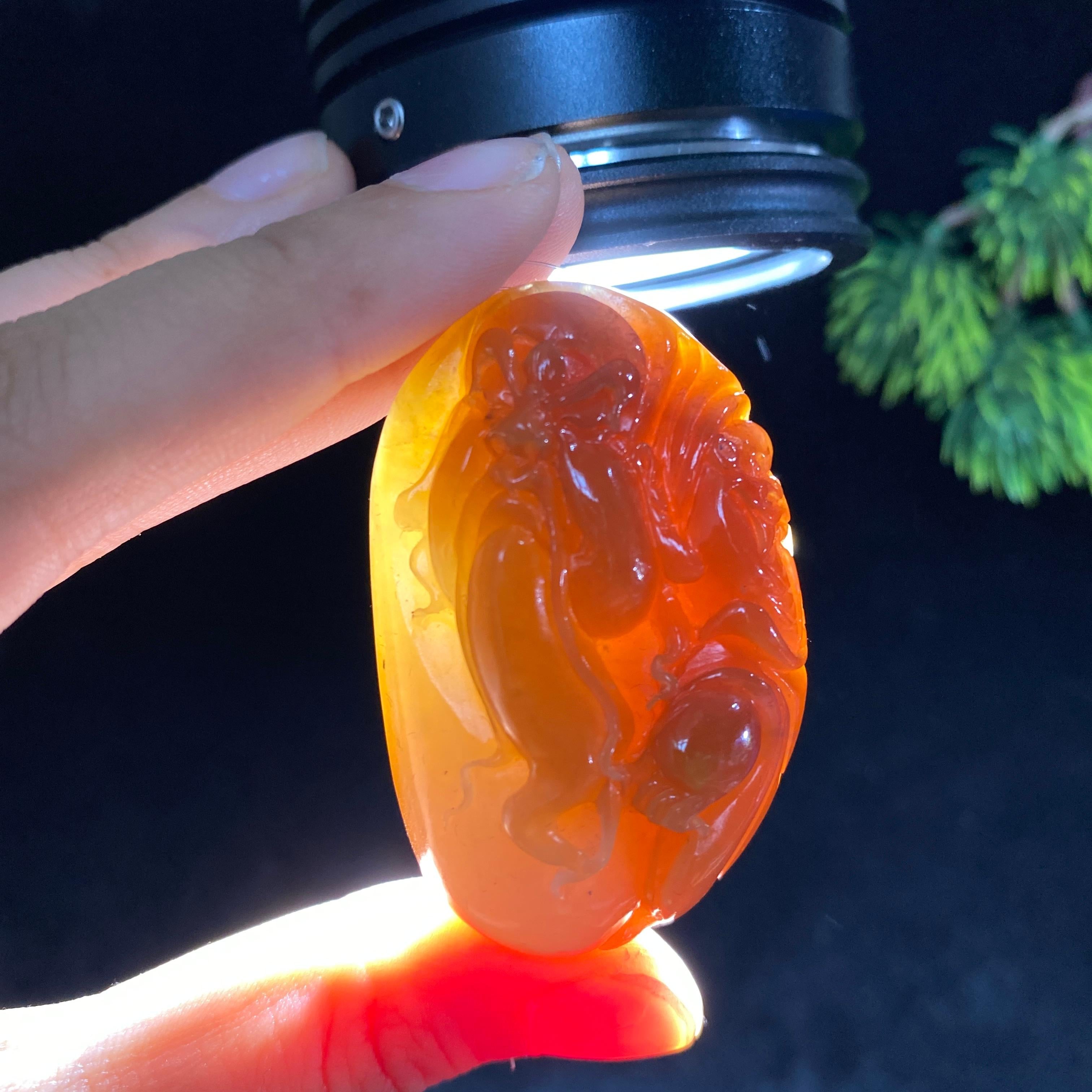 【超值推荐】和田玉糖白关公（55.6g）