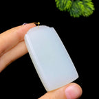 和田玉羊脂白玉无事牌（40.9g）