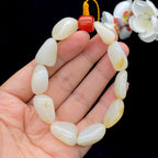 和田玉-黄皮籽料【精品手串】（44.8g）