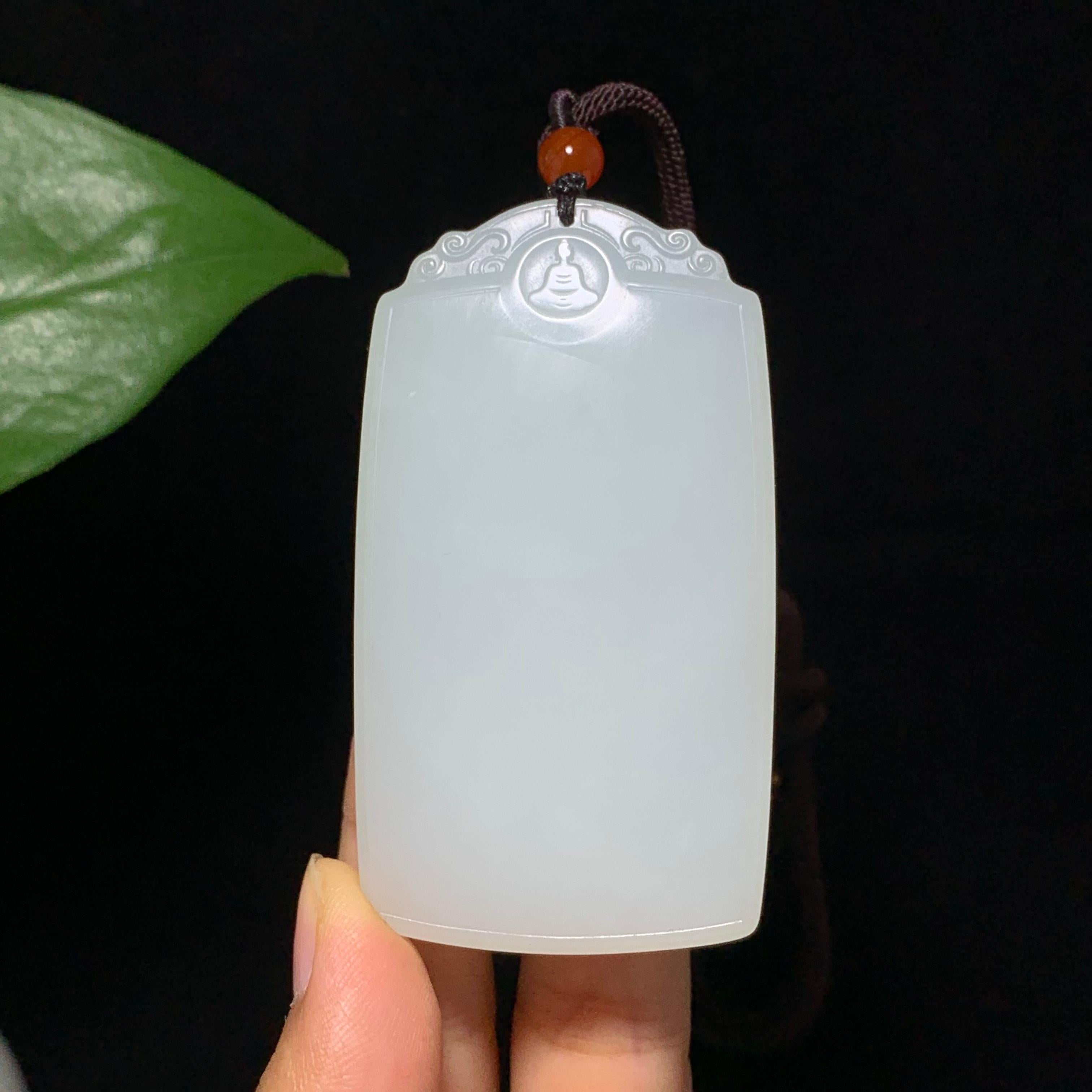 高品质和田山料白玉无事牌（72.0g）