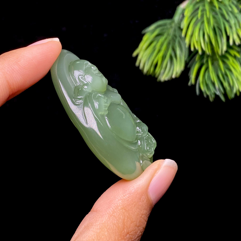 和田玉碧玉佛公（26.4g）