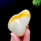 和田玉洒金皮白肉籽料手把件（168.3g）