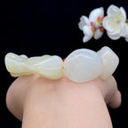 和田玉洒金皮籽料【精品手串】（106.3g）