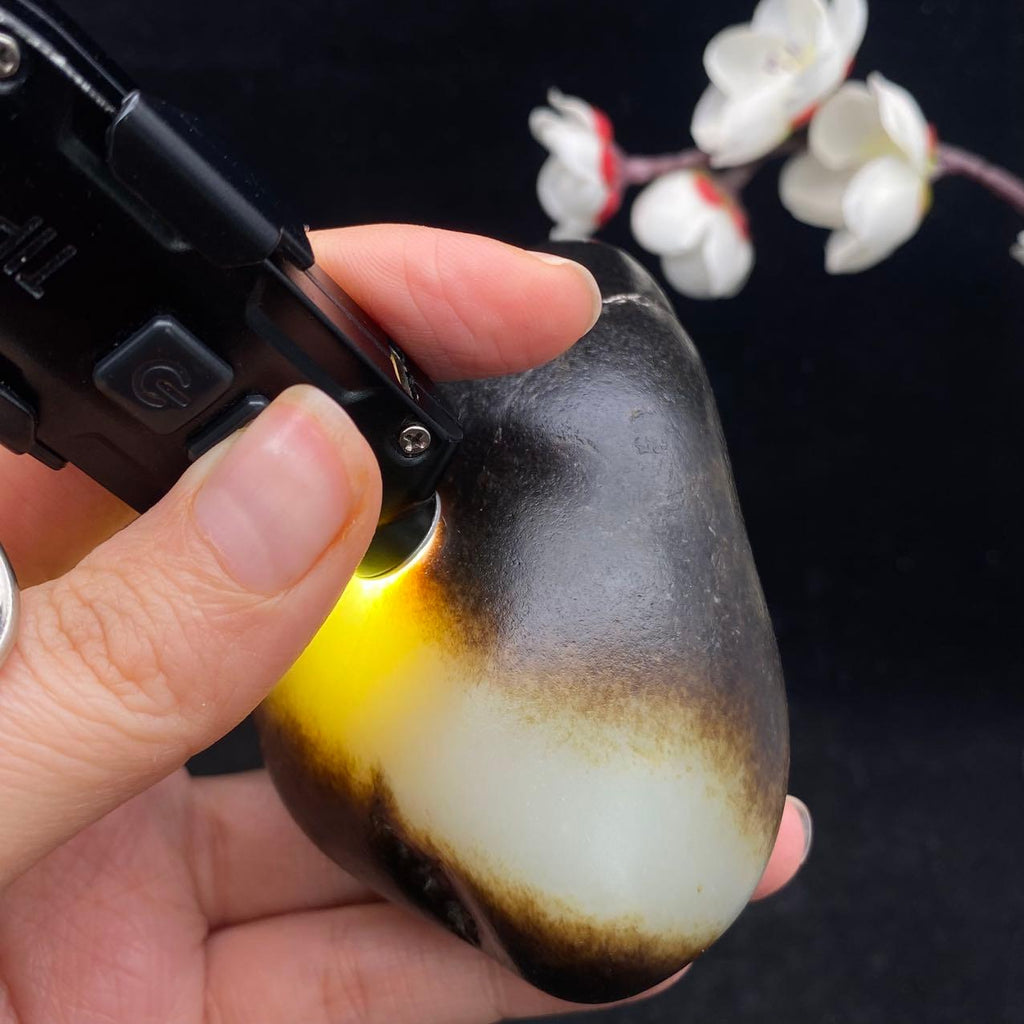 和田玉聚黑皮籽料（295.9g）