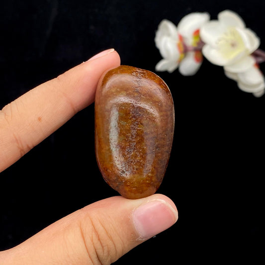 和田玉红沁皮籽料原石（45g）