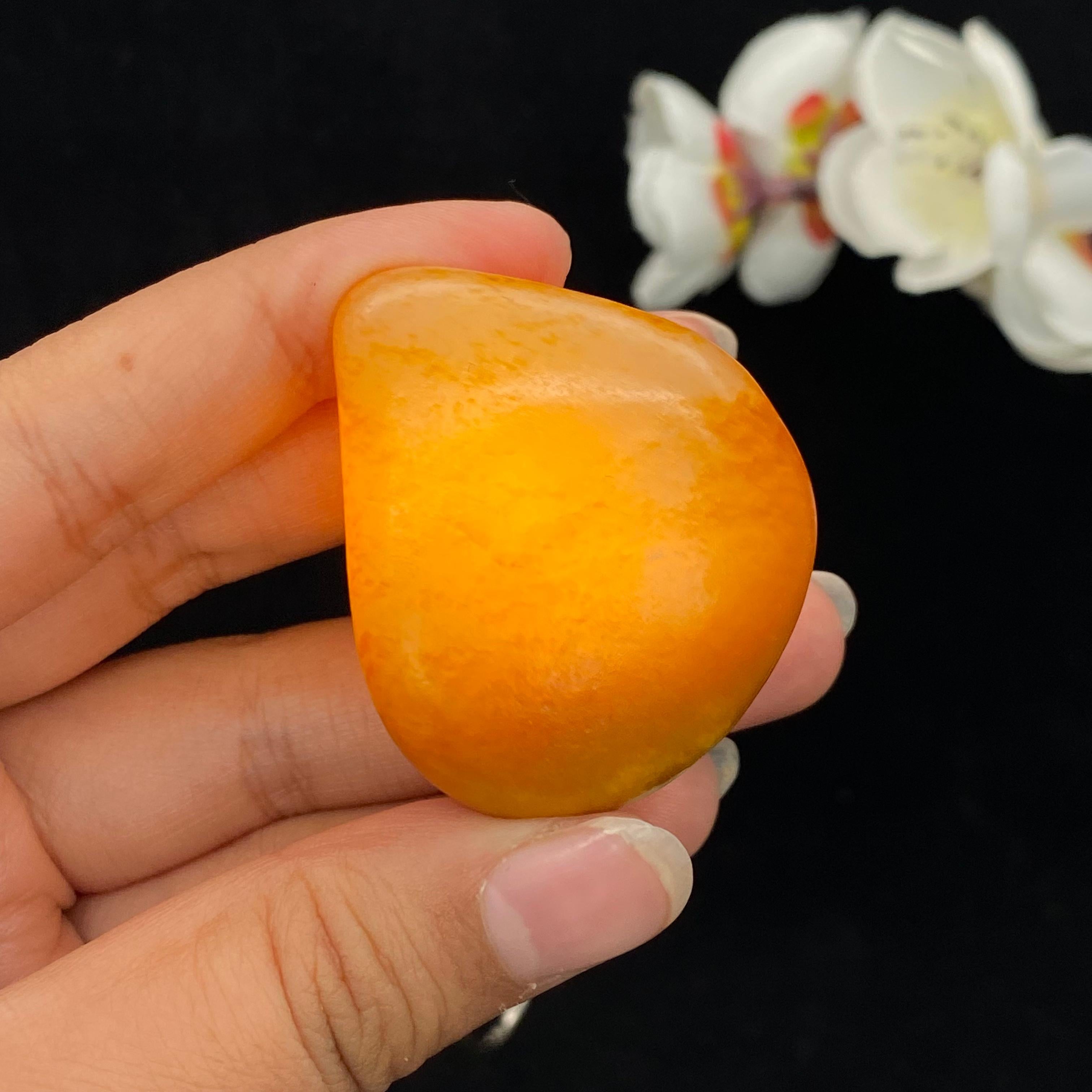 和田玉聚红皮籽料挂件（39.6g）