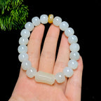 和田玉籽料老型珠手串（46.4g）