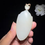 和田玉籽料平安无事牌（37.0g）