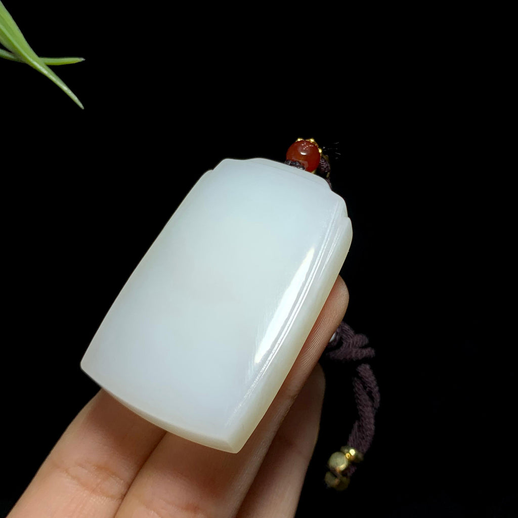 和田山料白玉无事牌（40.5g）