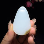 和田玉糖白平安无事牌（31.6g）